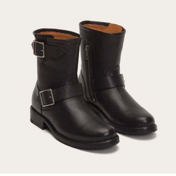GUC Frye Vicky Engineer in Black Leather - Picture 1 of 7